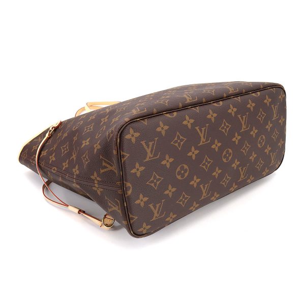 4 Louis Vuitton Monogram Neverfull MM Tote Bag Brown