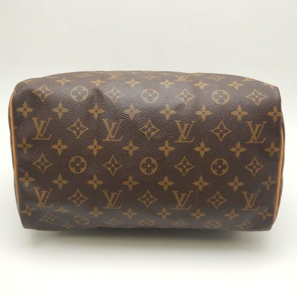 4 Louis Vuitton Monogram Speedy 30 Handbag Brown