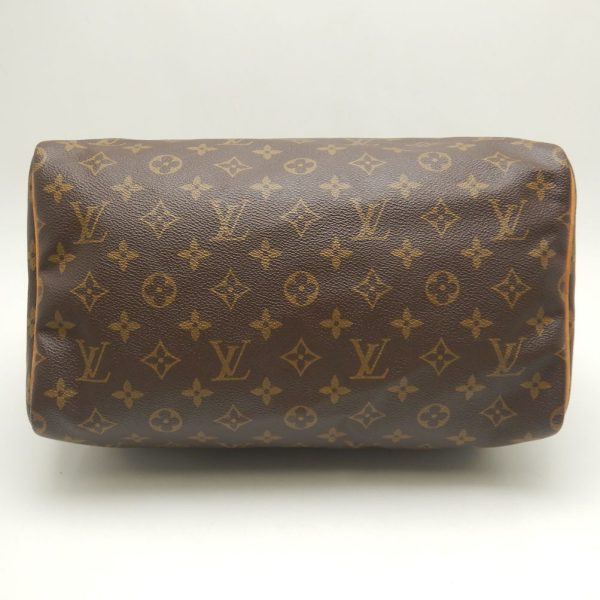 4 Louis Vuitton Monogram Speedy 30 Handbag Brown