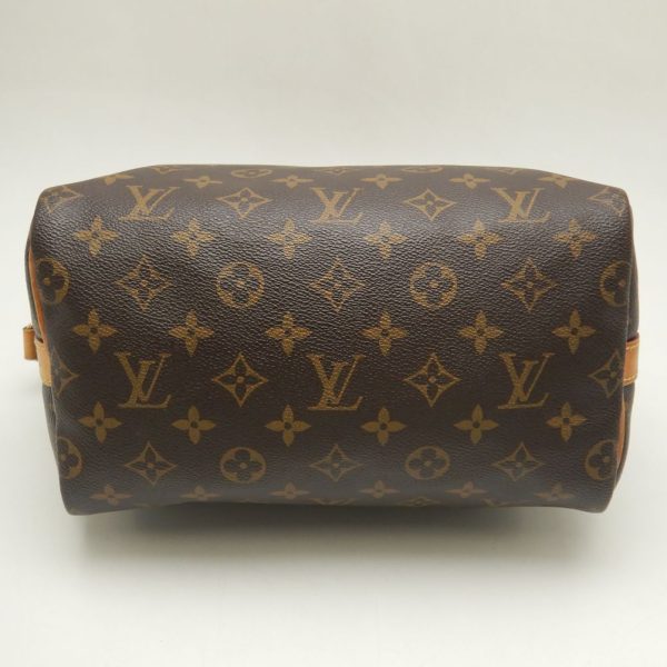 4 Louis Vuitton Monogram Speedy Bandouliere 25 Handbag Brown