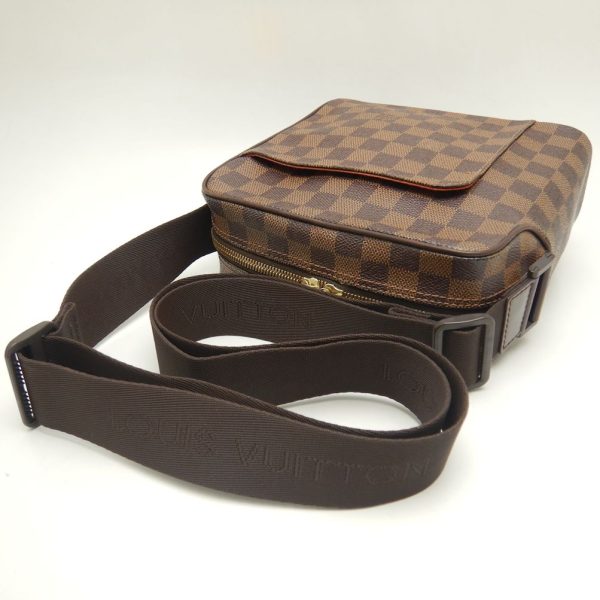 4 Louis Vuitton Damier Olaf PM Shoulder Bag Ebene