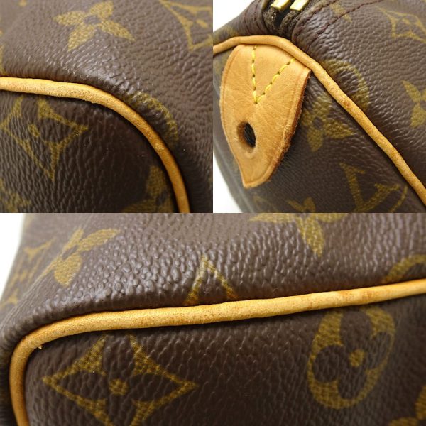 4 Louis Vuitton Monogram Speedy 30 Handbag Brown