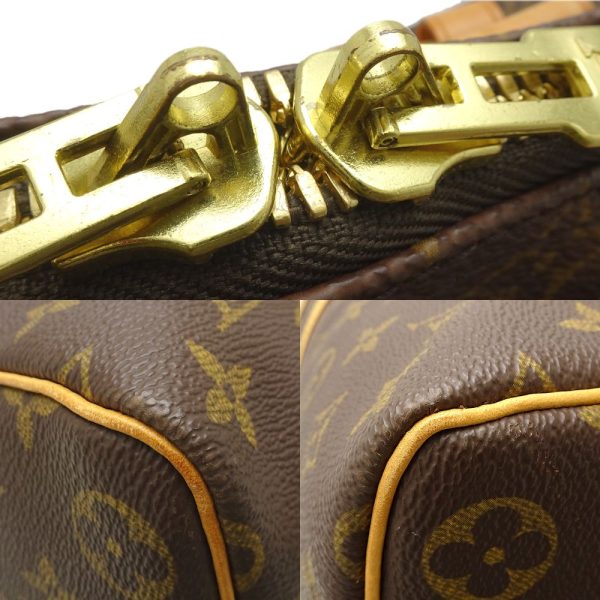 4 Louis Vuitton Monogram keepall 45 Boston Bag Brown