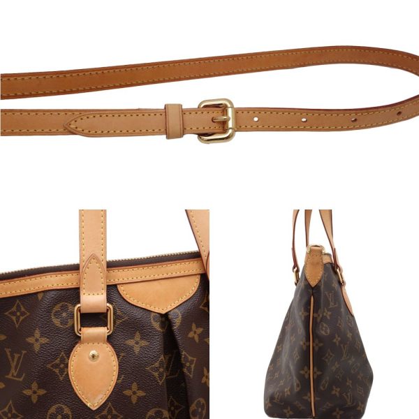 4 Louis Vuitton Monogram Palermo PM 2way Bag Brown