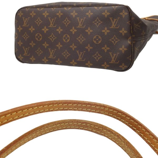 4 Louis Vuitton Monogram Neverfull MM Tote Bag Brown