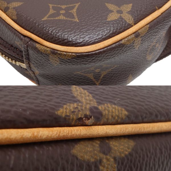 4 Louis Vuitton Monogram Pochette Ganju Body Bag Brown