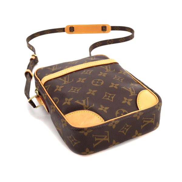 4 Louis Vuitton Monogram Danube Shoulder Bag Brown Gold Hardware