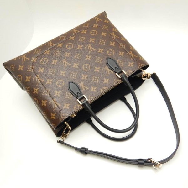 4 Louis Vuitton Monogram Flower Tote Noir 2way Bag