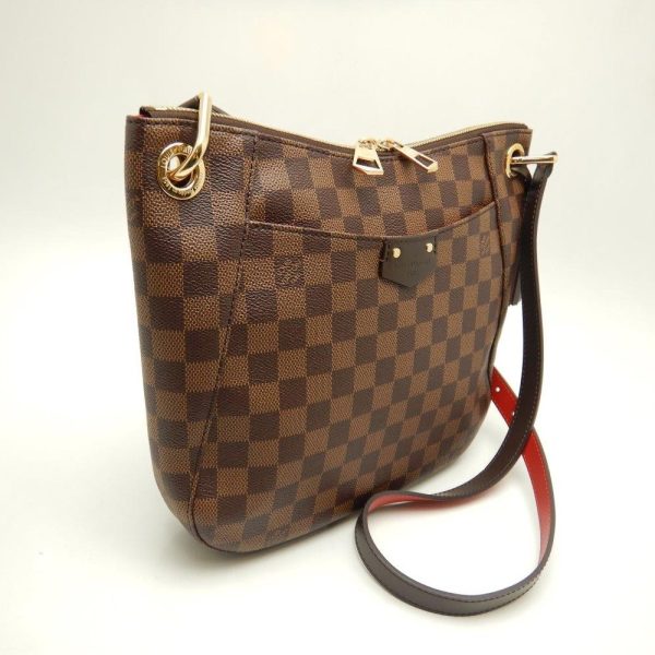 4 Louis Vuitton Damier South Bank Ebene Diagonal Shoulder Brown