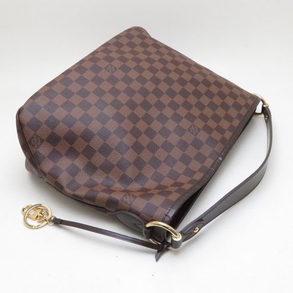 4 Louis Vuitton Damier Delightful PM Shoulder Bag Ebene Brown