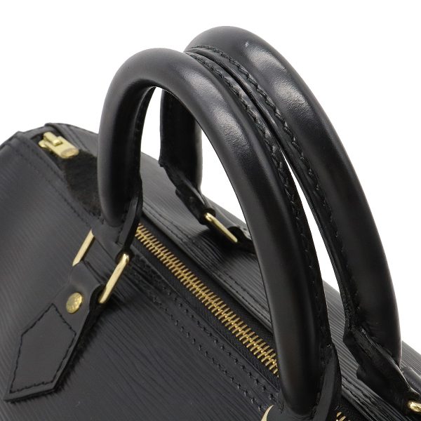 4 Louis Vuitton Epi Speedy 35 Handbag Boston Bag Leather Noir Black