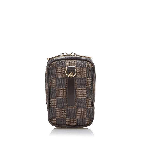 Louis Vuitton Damier Ebene Etui Okapi PM Diagonal Shoulder Bag Brown Leather - Image 4