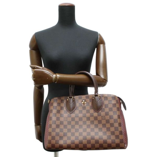 4 Louis Vuitton Handbag Damier Ebene Normandy Python