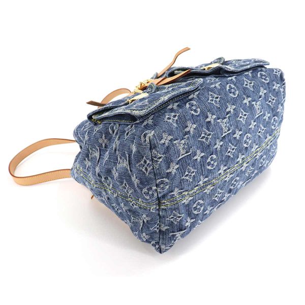 4 Louis Vuitton Monogram Denim Sac GM Backpack Rucksack Blue