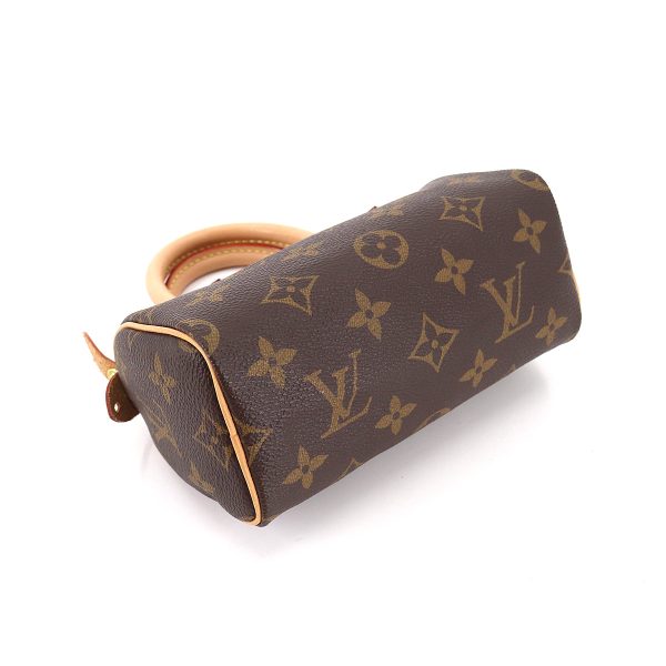 4 Louis Vuitton Monogram Mini Speedy Hand Bag Brown