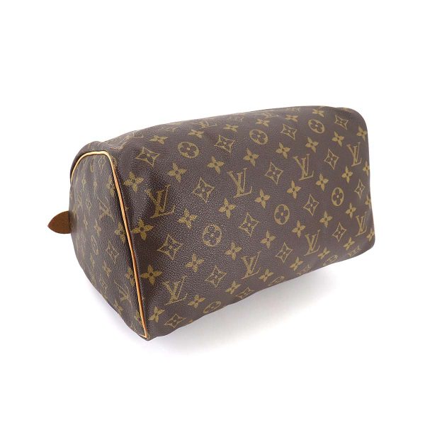 4 Louis Vuitton Monogram Speedy 30 hand bag brown gold hardware Speedy 30