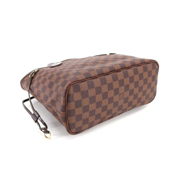 4 Louis Vuitton Damier Neverfull PM Tote Bag Ebene Series Brown