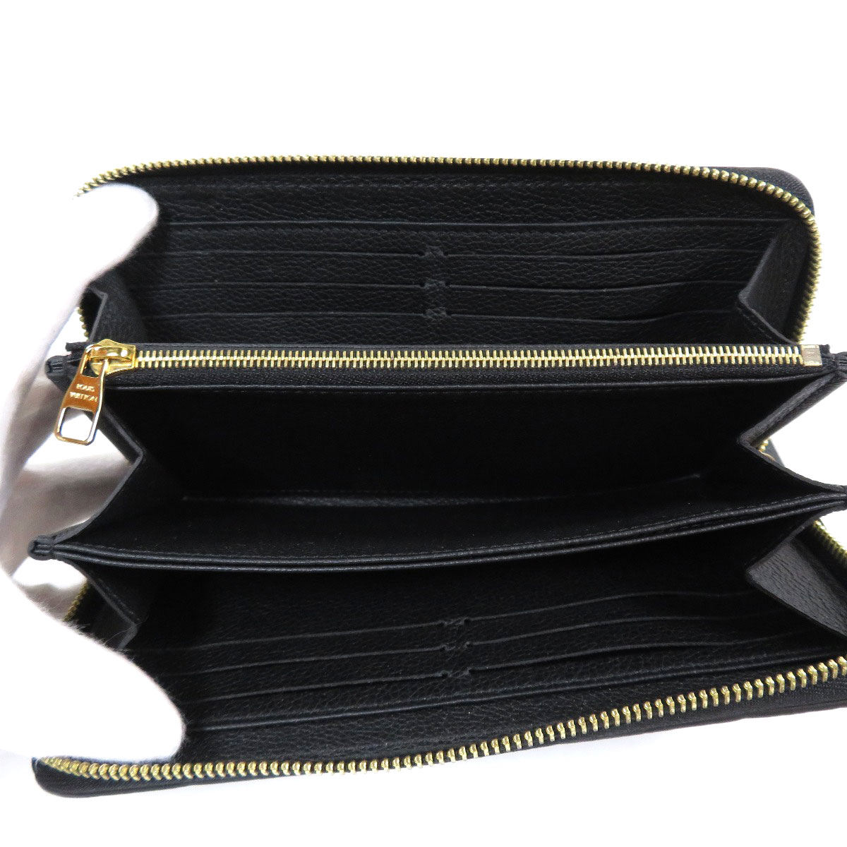 Louis Vuitton Zippy Amplant Long Wallet Coin Purse Noir - Image 4