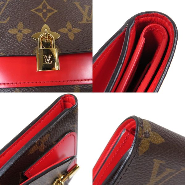 45714696 12 combine Louis Vuitton Portefeuille Flower Compact Monogram Bifold Wallet