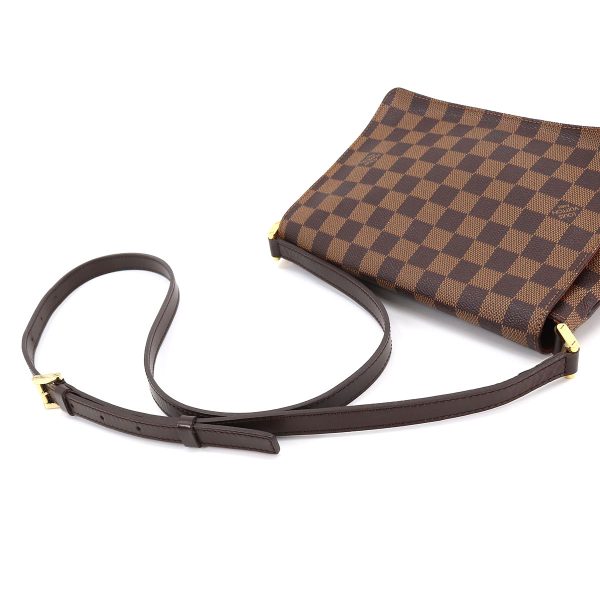 5 Louis Vuitton Damier Musette Tango Long Shoulder Bag Ebene