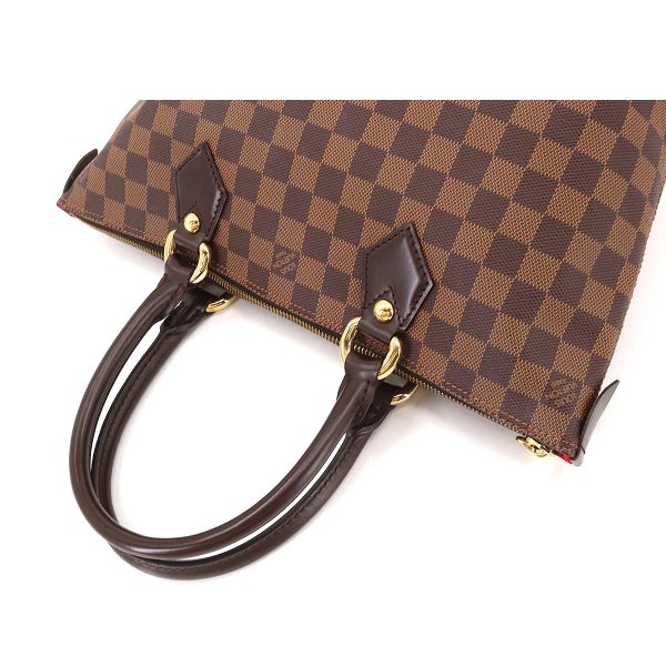 5 Louis Vuitton Damier Saleya PM Tote Bag Ebene Brown Gold Hardware