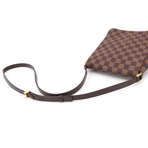 5 Louis Vuitton Damier Musette Salsa Long Shoulder Bag Ebene Gold Hardware