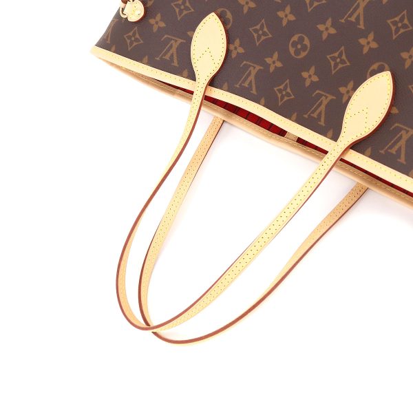 5 Louis Vuitton Monogram Neverfull MM Tote Bag Brown