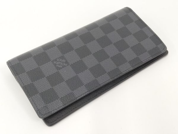 5 Louis Vuitton Portefeuille Bifold Long Wallet Damier Graphite