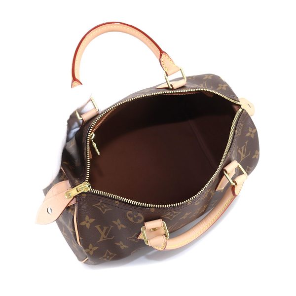 5 Louis Vuitton Monogram Speedy 30 Hand Bag Brown RFID Gold Hardware