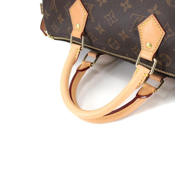 5 Louis Vuitton Monogram Speedy 30 Hand Bag Brown RFID Gold Hardware