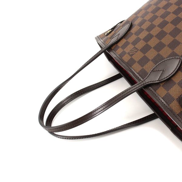 5 Louis Vuitton Damier Neverfull PM Tote Bag Brown Gold Hardware