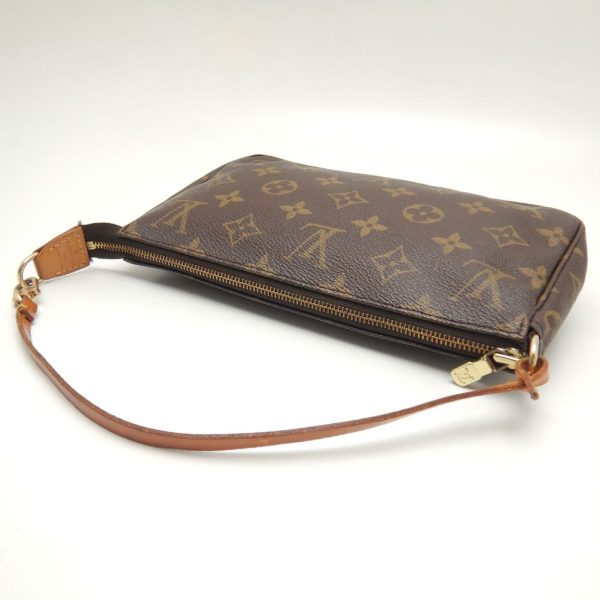 5 Louis Vuitton Monogram Pochette Accessoire Handbag Accessory Pouch Brown