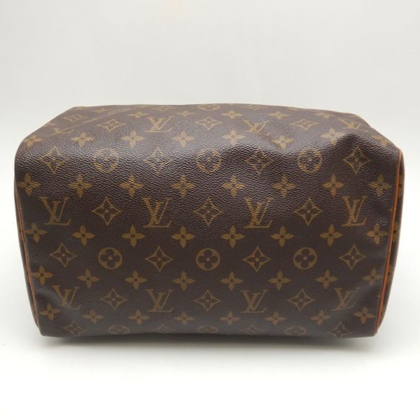 5 Louis Vuitton Monogram Speedy 30 Handbag Brown