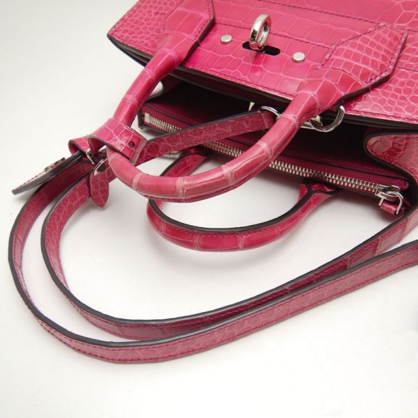 5 Louis Vuitton Mini Handbag Alligator Rose Fuchsia