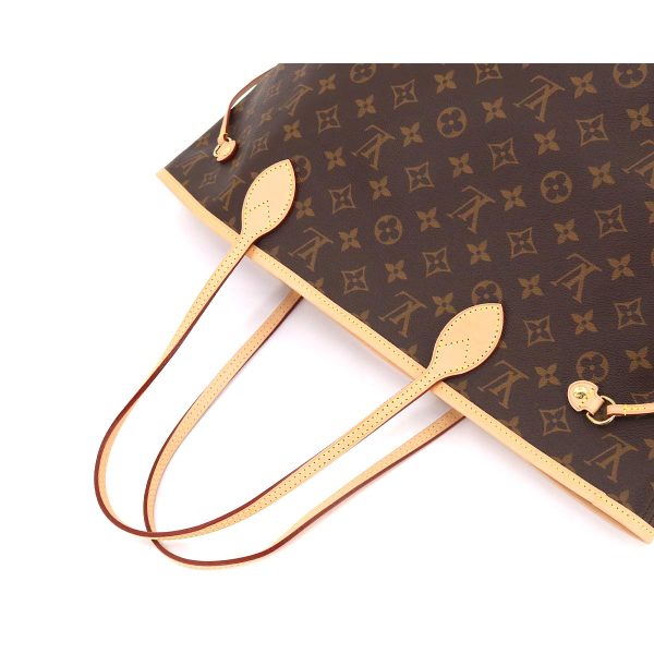 5 Louis Vuitton Monogram Neverfull MM Tote Bag Brown