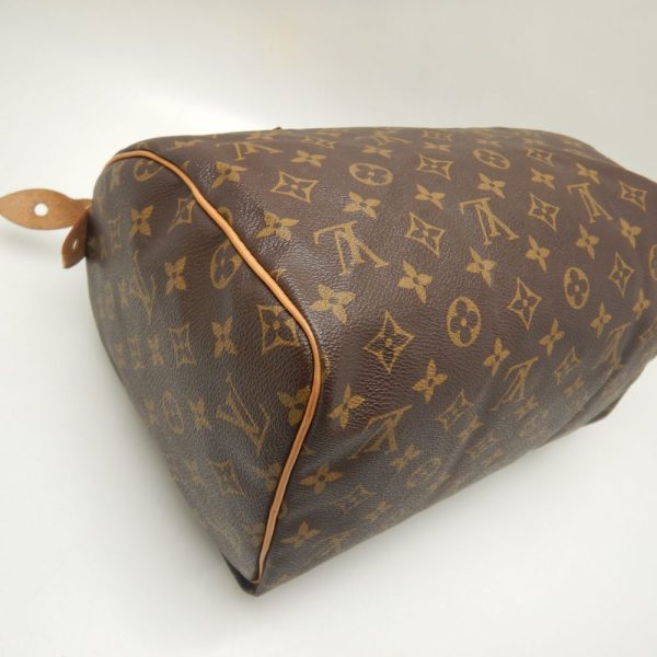 5 Louis Vuitton Monogram Speedy 30 Handbag Brown