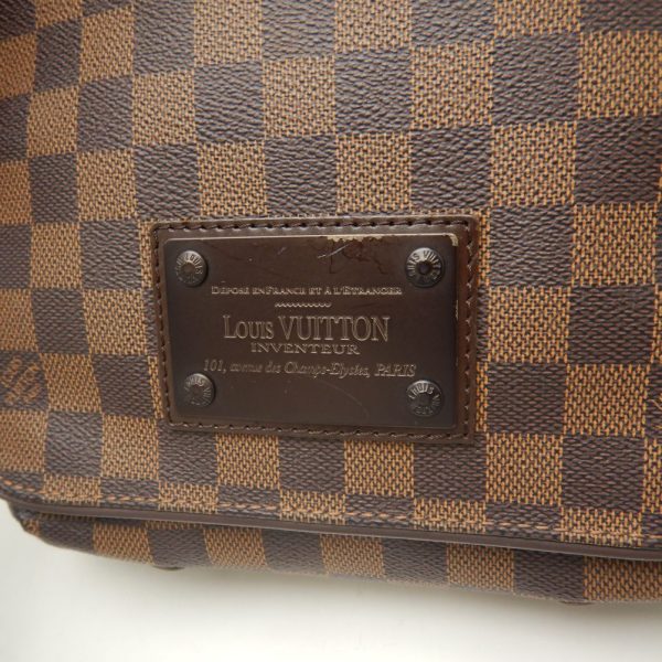 5 Louis Vuitton Damier Brooklyn PM Shoulder Bag Ebene