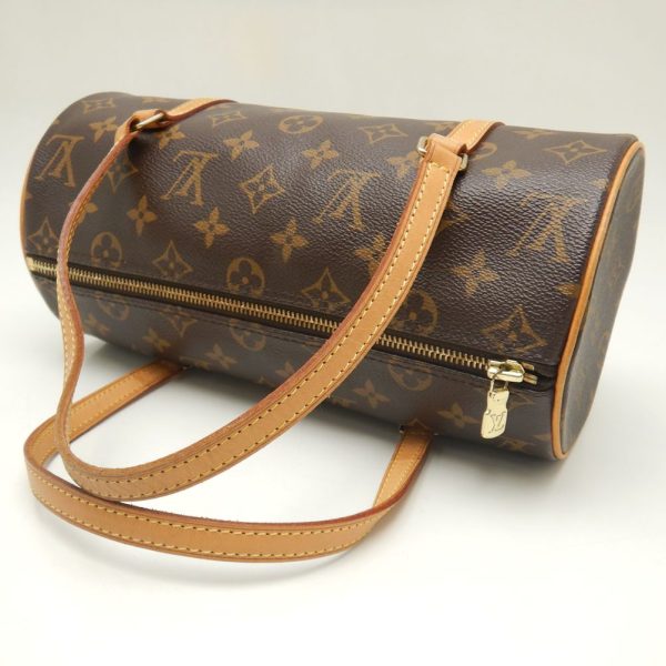 5 Louis Vuitton Monogram Papillon 26 Handbag Brown