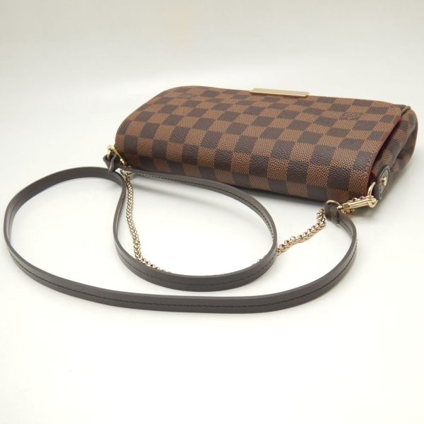 5 Louis Vuitton Damier Favorite MM Shoulder Bag Ebene