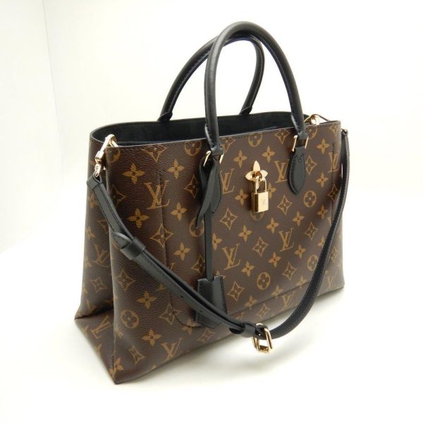 5 Louis Vuitton Monogram Flower Tote Noir 2way Bag