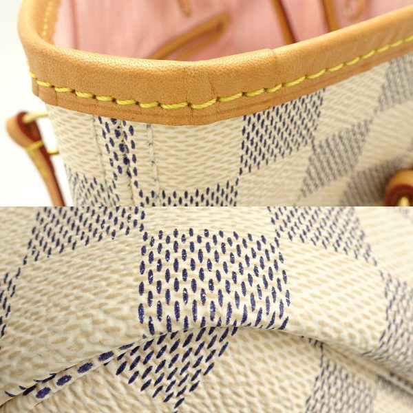 5 Louis Vuitton Damier Azur Neverfull MM Rose Ballerine Tote Bag