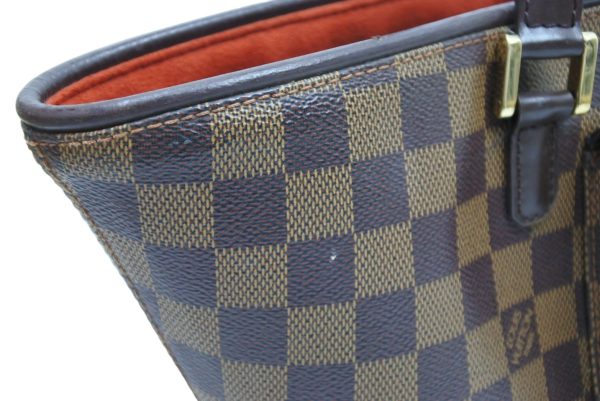 5 Louis Vuitton Shoulder Bag Tote Bag Manosque PM Damier Ebene Brown