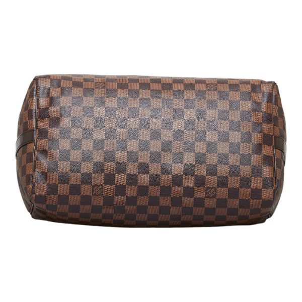 5 Louis Vuitton Damier Speedy 35 Bandouliere Ebene Brown Leather