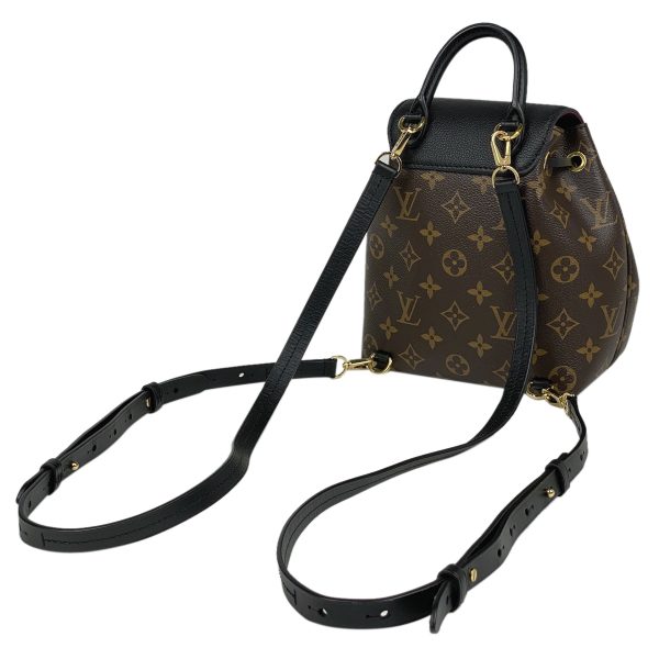 5 Louis Vuitton Montsouris NM BB Backpack Monogram Brown Black