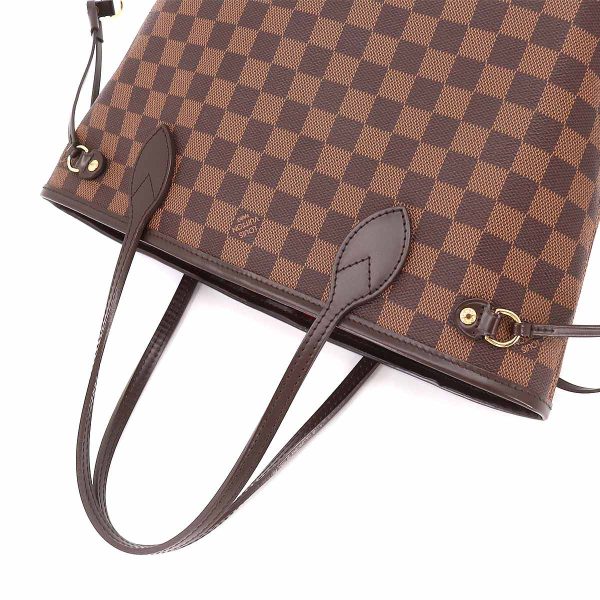 5 Louis Vuitton Damier Neverfull PM Tote Bag Ebene Serie Brown