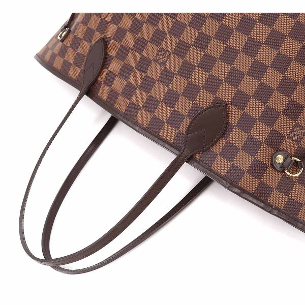 5 Louis Vuitton Damier Neverfull MM Tote Bag Ebene