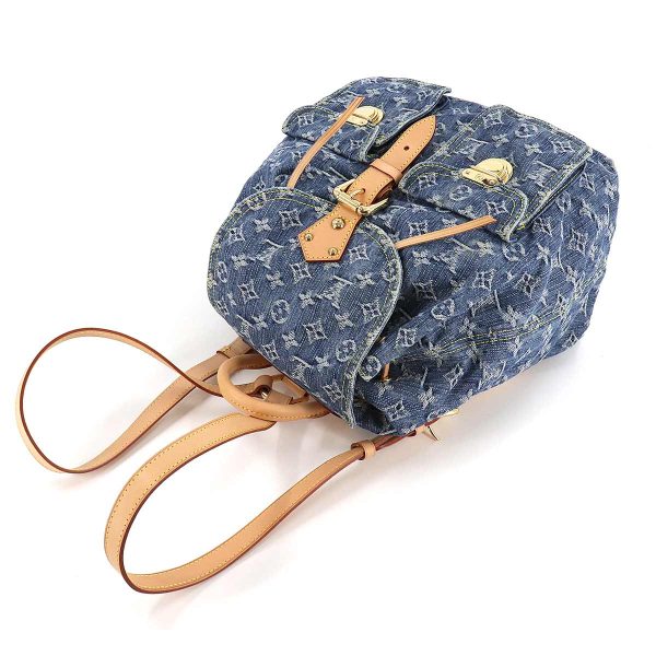 5 Louis Vuitton Monogram Denim Sac GM Backpack Rucksack Blue