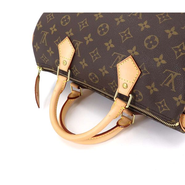 5 Louis Vuitton Monogram Speedy 30 hand bag brown gold hardware Speedy 30