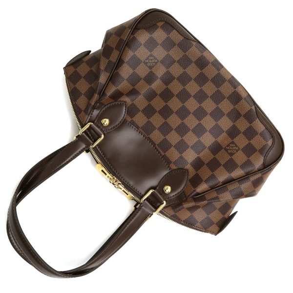 5 Louis Vuitton Verona PM Handbag Damier Leather Brown