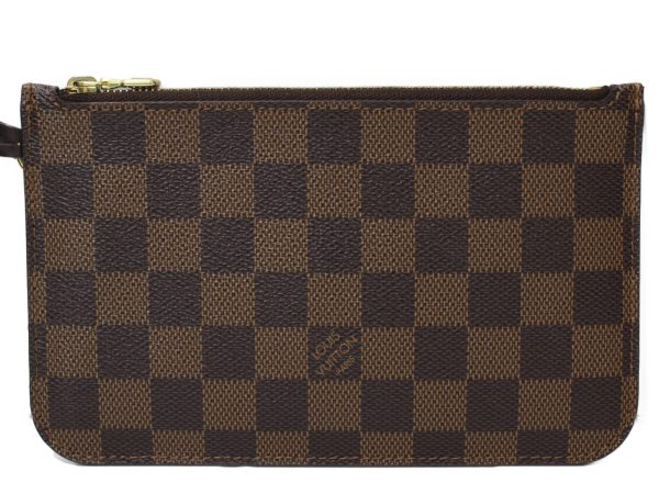 5 Louis Vuitton Neverfull PM Tote Bag Pouch Damier Ebene Brown